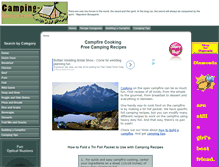 Tablet Screenshot of camping-recipe.com